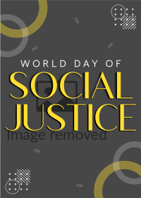 Social Justice Day Poster Design