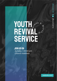 Youth Revival Service Flyer