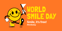 Smile Walk Twitter Post