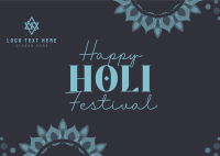 Holi Festival Postcard