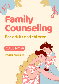 Quirky Family Counseling Service Flyer