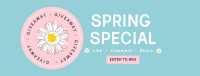 Spring Giveaway Facebook Cover Image Preview