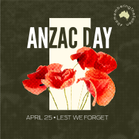 Anzac Halftone Linkedin Post