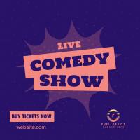 Live Comedy Show Instagram Post Image Preview