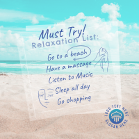 Beach Relaxation List Instagram Post Design