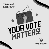 Your Vote Matters Instagram Post Design