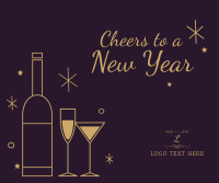 New Year Cheers Facebook Post