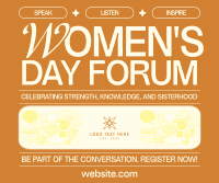 Nostalgia Women's Day Forum Facebook Post Image Preview