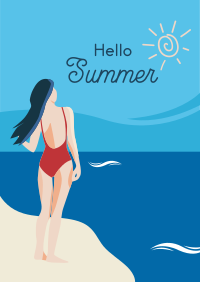 Hello Summer Scenery Poster