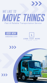 Trucking Service Company Instagram Reel Design