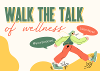 Walk Wellness Podcast Postcard