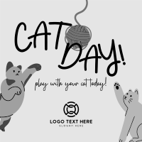 Cat Playtime Linkedin Post Design