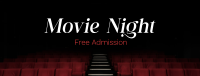 Movie Night Cinema Facebook Cover Image Preview