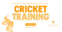 Cricket Training Camp Facebook Ad Design