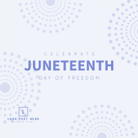 Happiest Juneteenth Linkedin Post Design