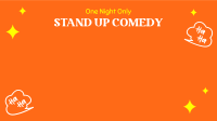 One Night Comedy Show Zoom Background Image Preview
