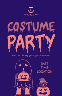 Halloween Costume Party Invitation Design