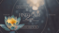 Yoga Lotus Zen YouTube Banner