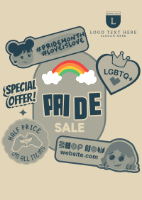 Proud Rainbow Sale Poster Design