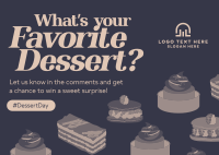 Dessert Day Quirky Postcard Design