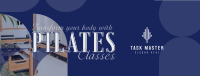 Minimalist Pilates Classes Facebook Cover Image Preview