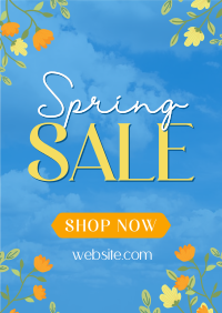 Spring Sale Flowers Poster