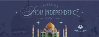 India Independence Taj Mahal Facebook Cover