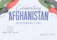 Afghanistan Independence Day Postcard Design