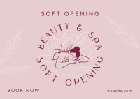 Spa Soft Opening  Postcard