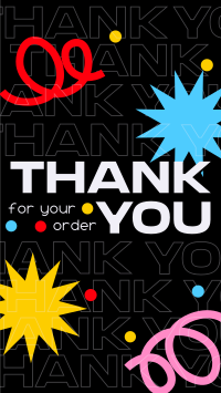 Bold Shapes Generic Thank You Instagram Reel Image Preview