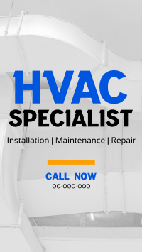 Minimalist HVAC Expert Instagram Reel Image Preview