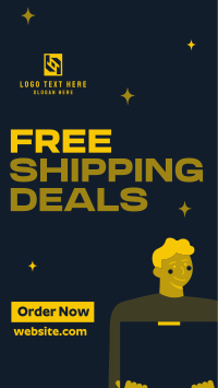 Cool Free Shipping Deals Instagram Story