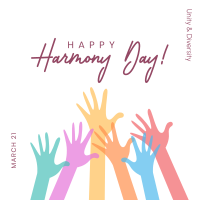 Harmony Day Hands Linkedin Post