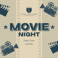 Movie Marathon Night Instagram Post Design