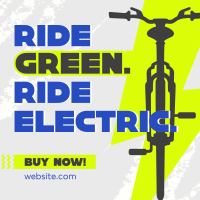 Green Ride E-bike Instagram Post Image Preview