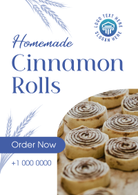 Homemade Cinnamon Rolls Poster