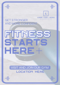 Geometric Fitness Gym Flyer