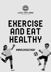 Exercise & Eat Healthy Poster