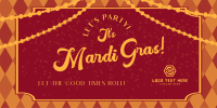 Mardi Gras Party Twitter Post