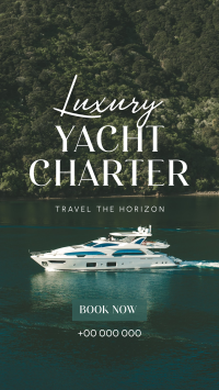 Luxury Yacht Charter Instagram Story
