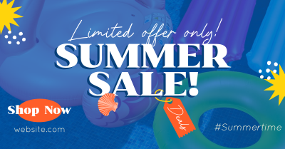 Tropical Summer Sale Facebook Ad Image Preview