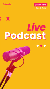 Live Podcast Instagram Story