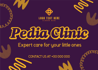 Kiddie Pediatric Clinic Postcard Design