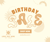 Hippie Birthday Sale Facebook Post