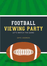 Football Viewing Party Flyer