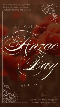 Elegant Anzac Day Instagram Reel