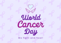 Worldwide Cancer Fight Postcard