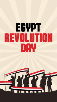 Celebrate Egypt Revolution Day Facebook Story