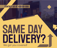 Reliable Delivery Courier Facebook Post