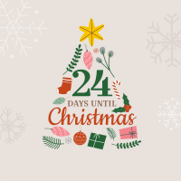 Jolly Christmas Countdown Instagram Post Design